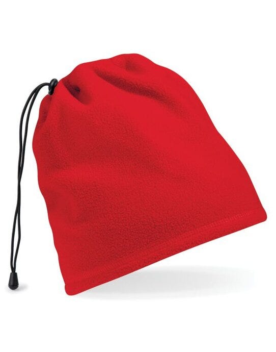 Beechfield B285 Suprafleece® Snood/Hat Combo - Classic Red