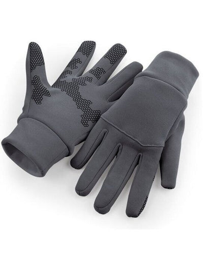 Beechfield B310 Softshell Sports Tech Gloves - Graphite Grey