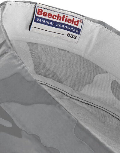 Beechfield B33 Camo Army Cap - Arctic Camo