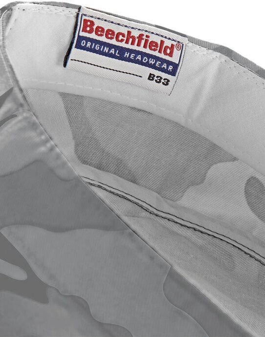 Beechfield B33 Camo Army Cap - Arctic Camo