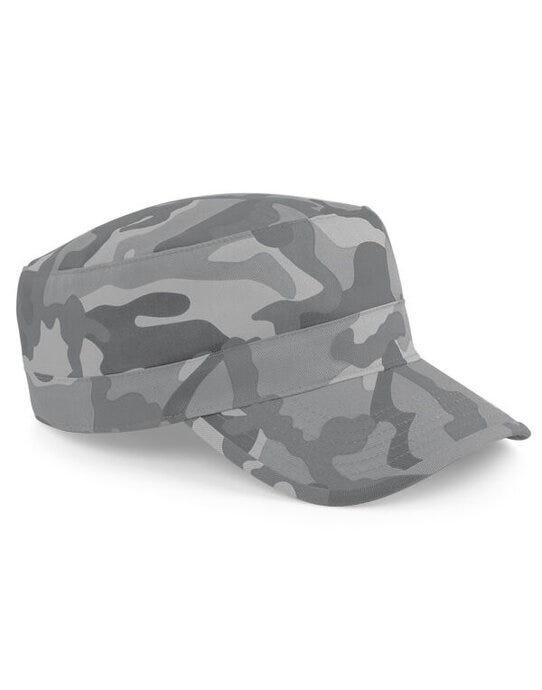 Beechfield B33 Camo Army Cap - Arctic Camo