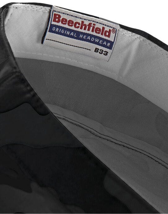 Beechfield B33 Camo Army Cap - Midnight Camo