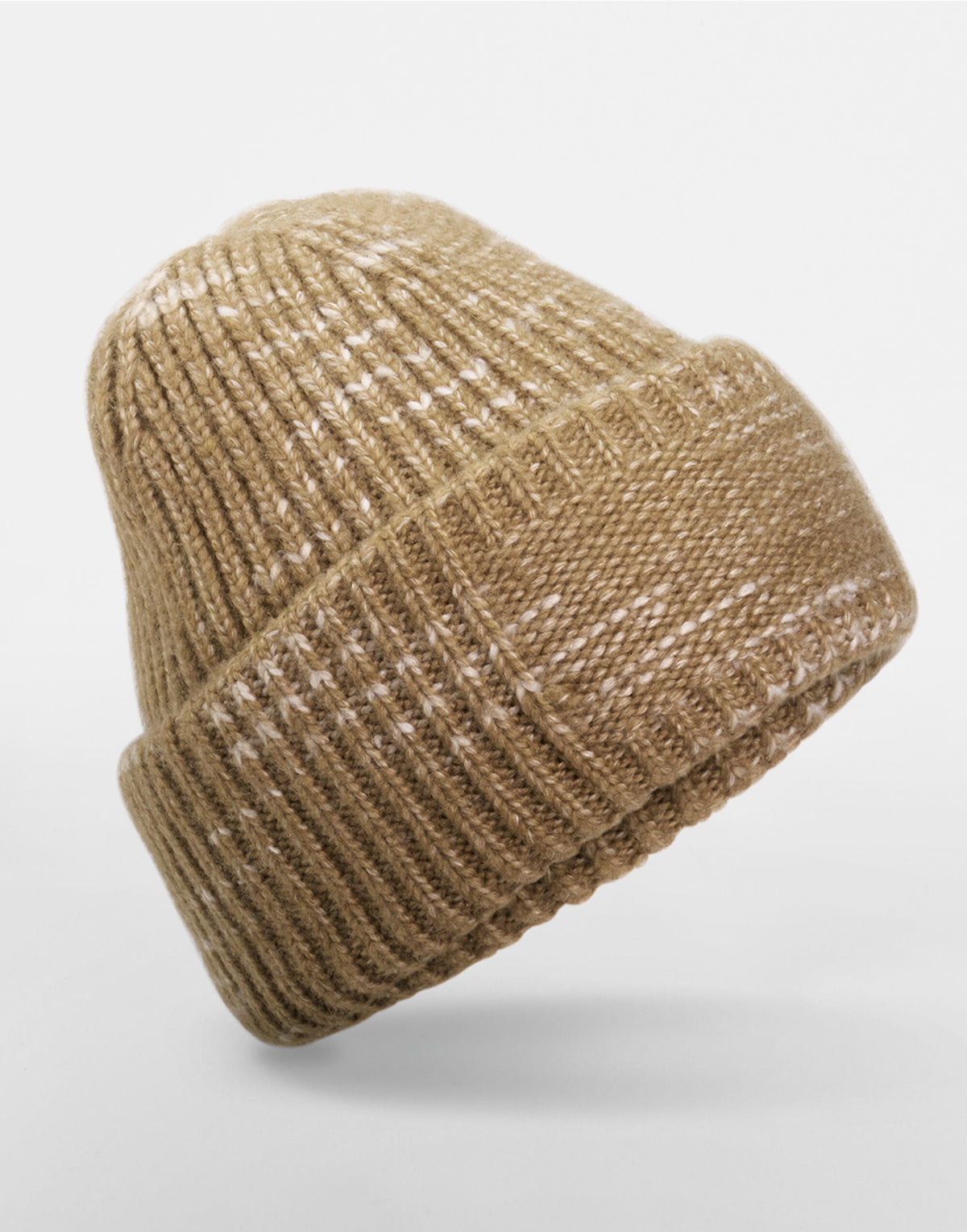 Beechfield B330R Chunky Knitted Patch Beanie - Espresso Haze