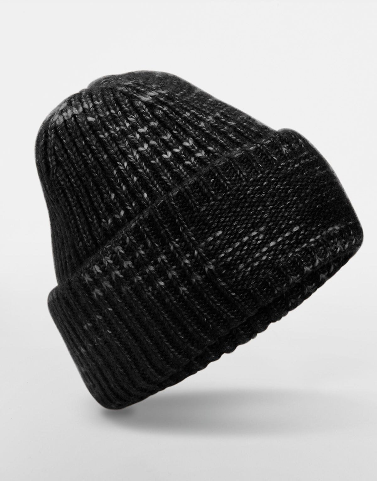 Beechfield B330R Chunky Knitted Patch Beanie - Midnight Haze
