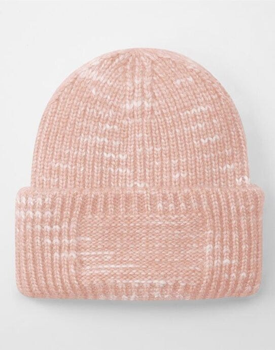 Beechfield B330R Chunky Knitted Patch Beanie - Strawberry Haze