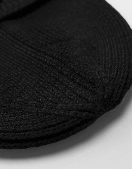 Beechfield B332R Circular Fashion Patch Beanie - Black
