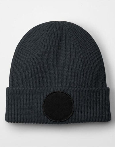 Beechfield B332R Circular Fashion Patch Beanie - Graphite Grey/Black