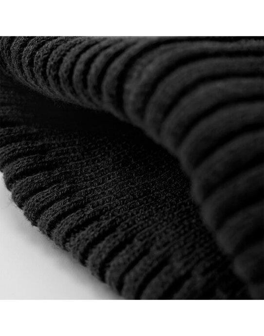 Beechfield B334R Zip Patch Beanie - Black