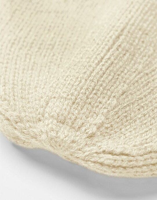 Beechfield B334R Zip Patch Beanie - Sand/Black