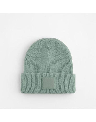 Beechfield B336B Kids Cuff Tonal Patch Beanie - Dusty Green