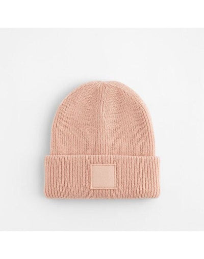 Beechfield B336B Kids Cuff Tonal Patch Beanie - Peach