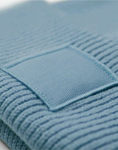 Beechfield B336R Deep Cuff Tonal Patch Beanie - Dusty Blue