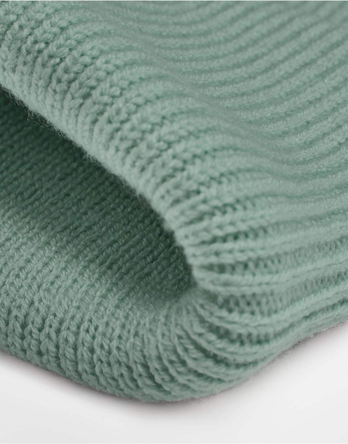 Beechfield B336R Deep Cuff Tonal Patch Beanie - Dusty Green