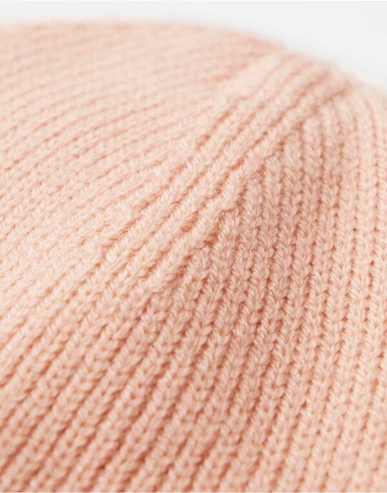 Beechfield B336R Deep Cuff Tonal Patch Beanie - Peach