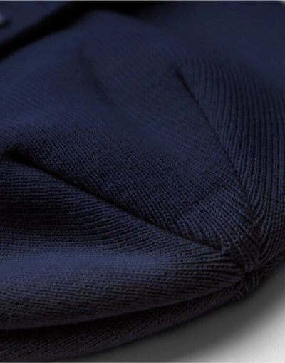 Beechfield B337R Appliqué Patch Beanie - Oxford Navy/White