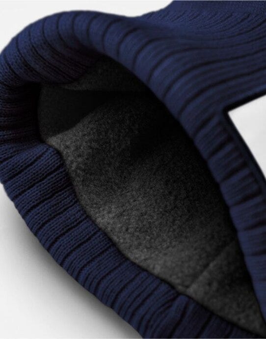 Beechfield B337R Appliqué Patch Beanie - Oxford Navy/White