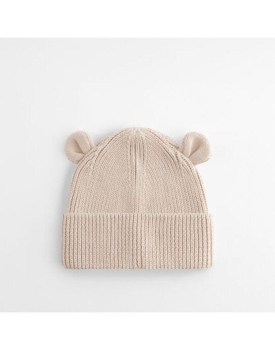 Beechfield B340A Organic Baby Bear Beanie - Almond