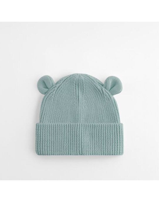 Beechfield B340A Organic Baby Bear Beanie - Dusty Turquoise