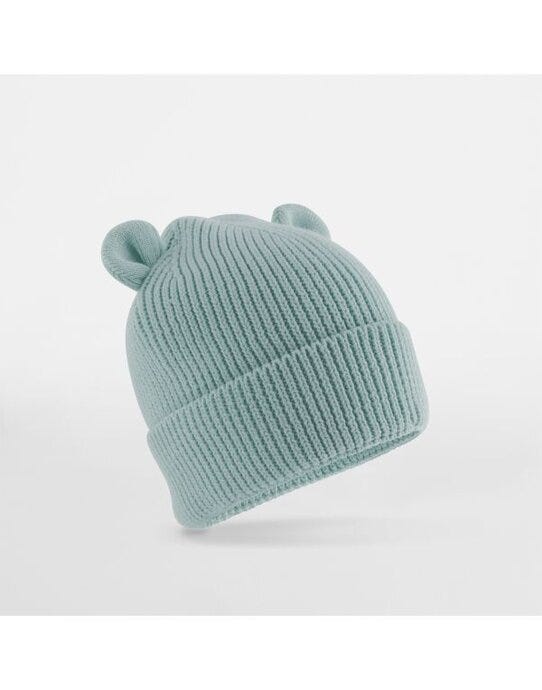 Beechfield B340A Organic Baby Bear Beanie - Dusty Turquoise