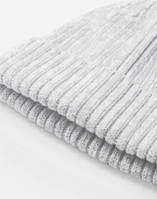 Beechfield B341B Organic Cotton Kids Beanie - Cloudy Grey