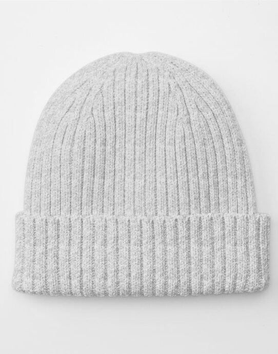Beechfield B341B Organic Cotton Kids Beanie - Cloudy Grey