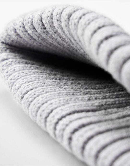 Beechfield B341B Organic Cotton Kids Beanie - Cloudy Grey