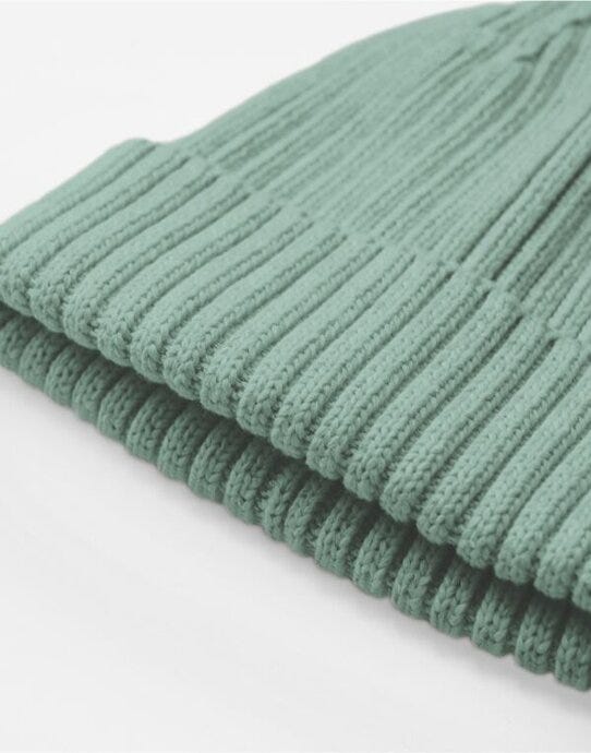 Beechfield B341B Organic Cotton Kids Beanie - Dusty Green