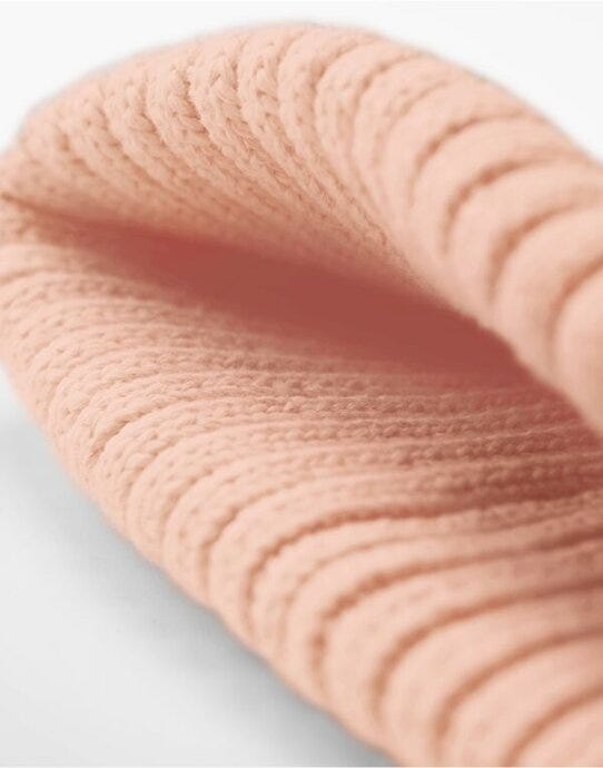 Beechfield B341B Organic Cotton Kids Beanie - Peach