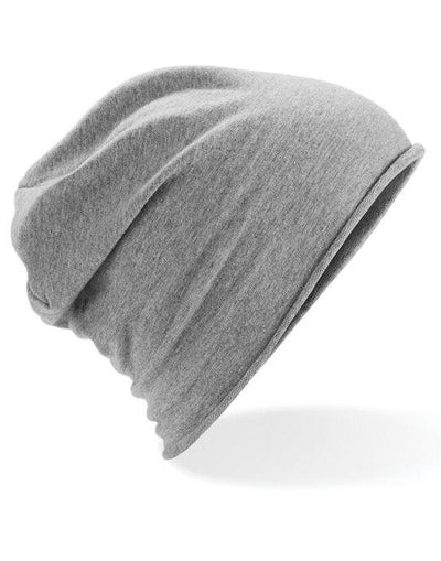 Beechfield B361 Jersey Beanie - Heather Grey