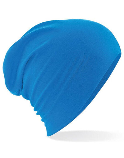 Beechfield B368 Hemsedal Cotton Slouch Beanie - Sapphire