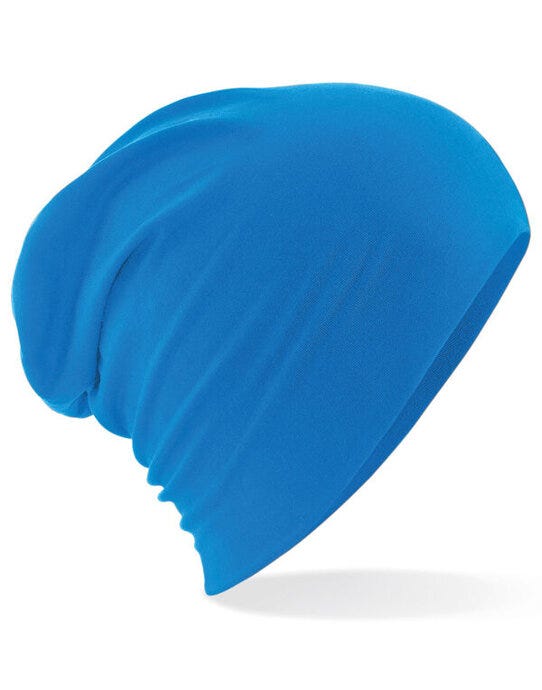 Beechfield B368 Hemsedal Cotton Slouch Beanie - Sapphire