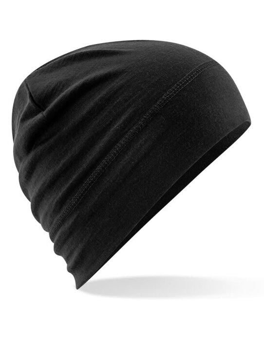Beechfield B370 Merino Beanie - Black