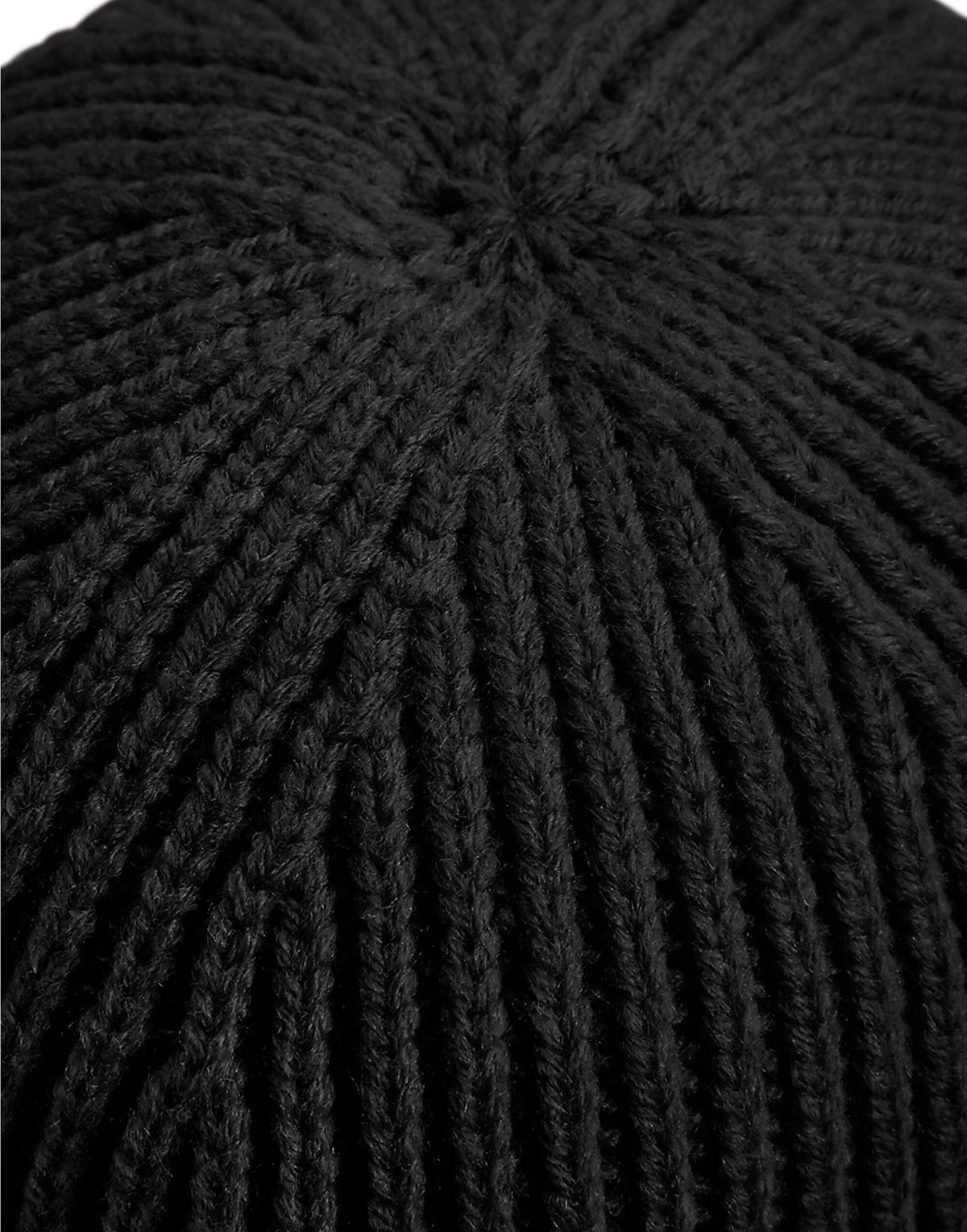 Beechfield B380 Engineered Knit Ribbed Beanie - Black