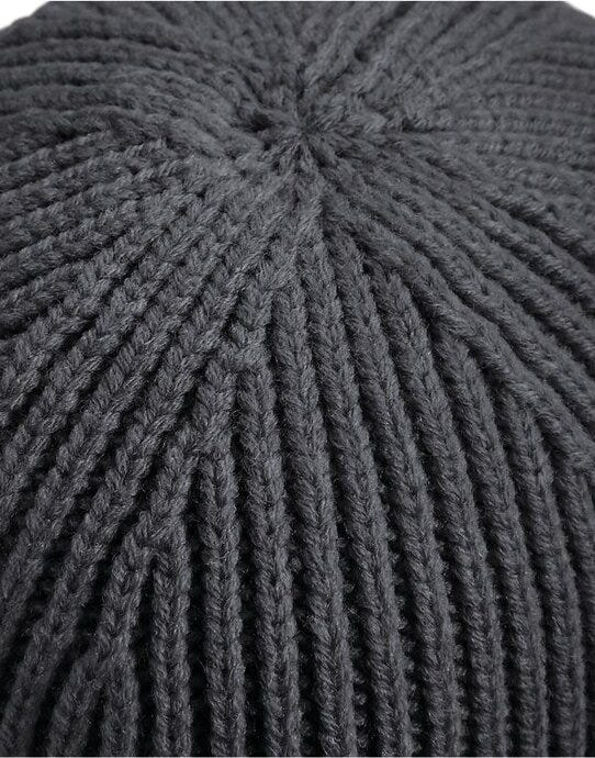 Beechfield B380 Engineered Knit Ribbed Beanie - Graphite