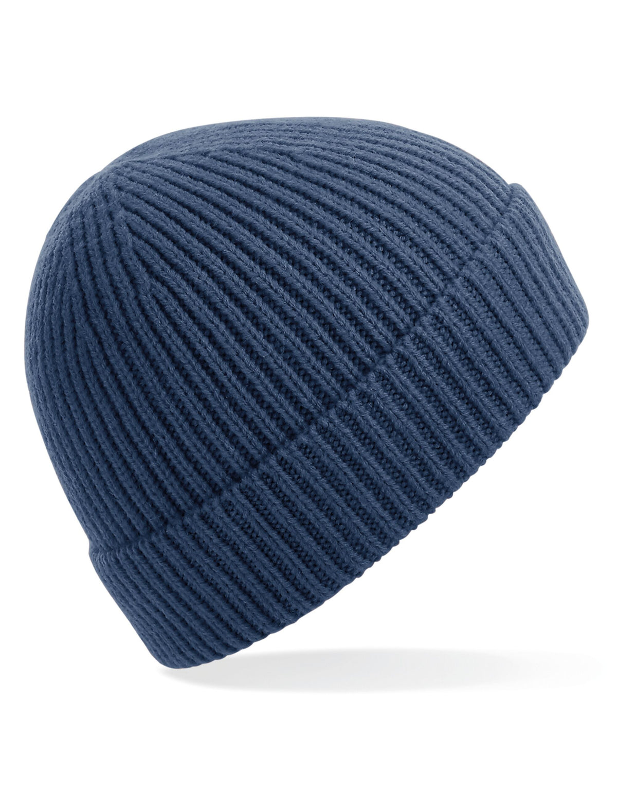 Beechfield B380 Engineered Knit Ribbed Beanie - Steel Blue
