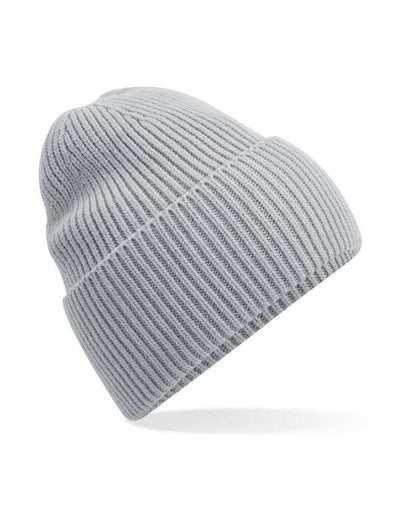 Beechfield B384R Oversized Cuffed Beanie - Light Grey