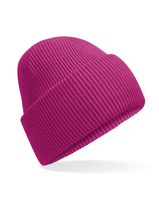 Beechfield B385R Classic Deep Cuffed Beanie - Festival Fuchsia