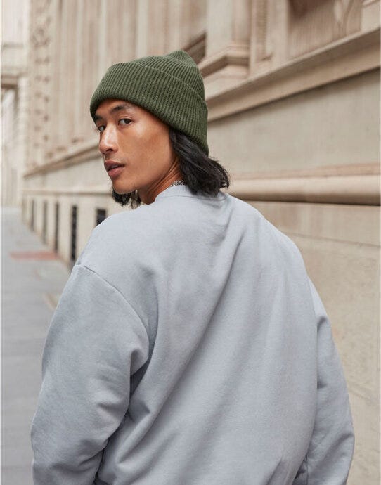 Beechfield B385R Classic Deep Cuffed Beanie - Olive Green