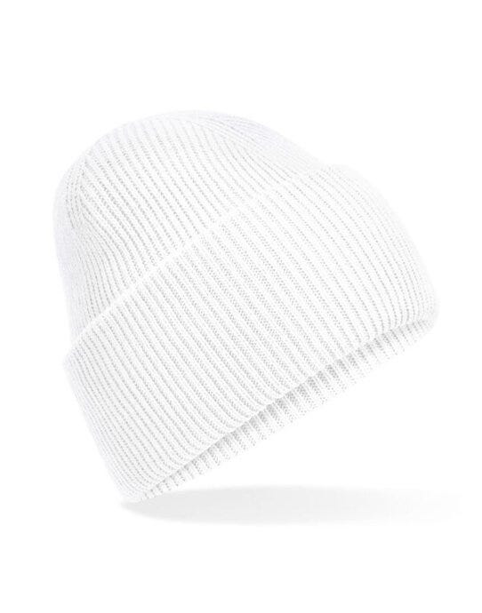 Beechfield B385R Classic Deep Cuffed Beanie - White