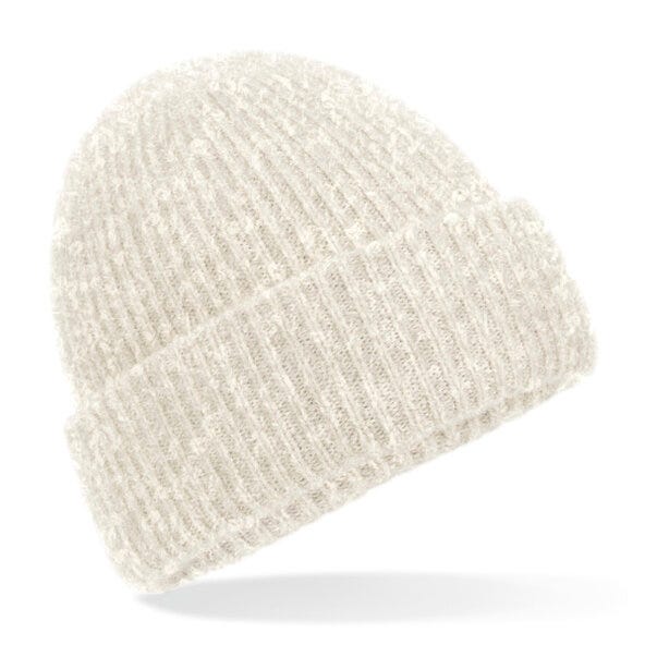 Beechfield B386 Cosy Ribbed Beanie - Almond Marl