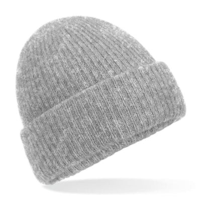 Beechfield B386 Cosy Ribbed Beanie - Grey Marl