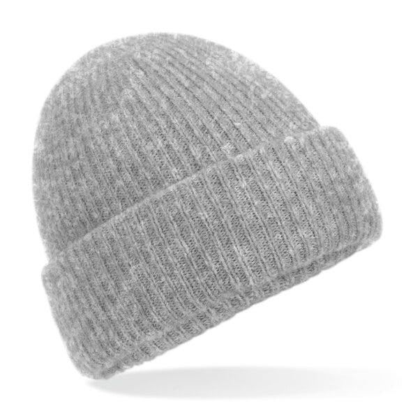 Beechfield B386 Cosy Ribbed Beanie - Grey Marl