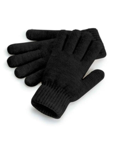 Beechfield B387 Cosy Ribbed Cuff Gloves - Black Marl