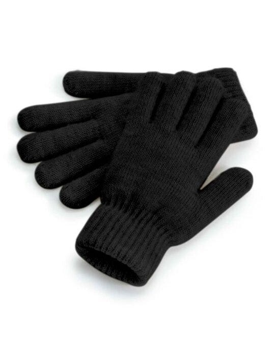 Beechfield B387 Cosy Ribbed Cuff Gloves - Black Marl