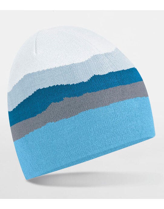 Beechfield B394R Mountain Peaks Pull On Beanie - Glacier Peaks