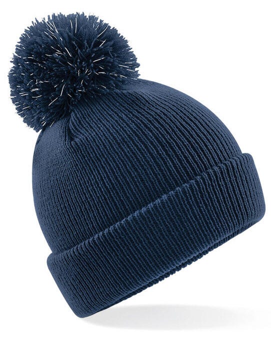 Beechfield B406B Junior Reflective Beanie - French Navy