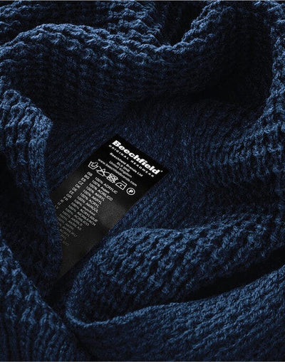 Beechfield B424 Classic Waffle Knitt Scarf - French Navy