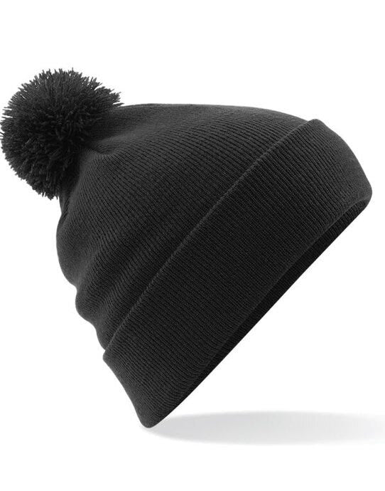 Beechfield B426 Original Pom Pom Beanie - Black