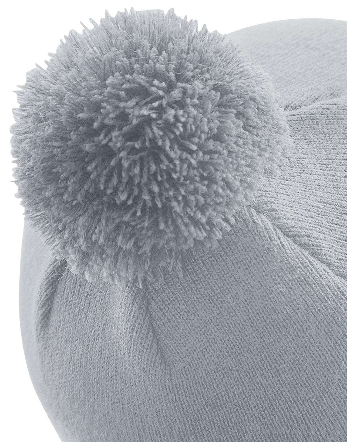 Beechfield B426 Original Pom Pom Beanie - Light Grey