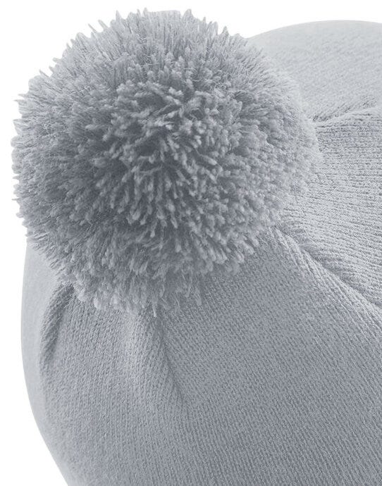 Beechfield B426 Original Pom Pom Beanie - Light Grey